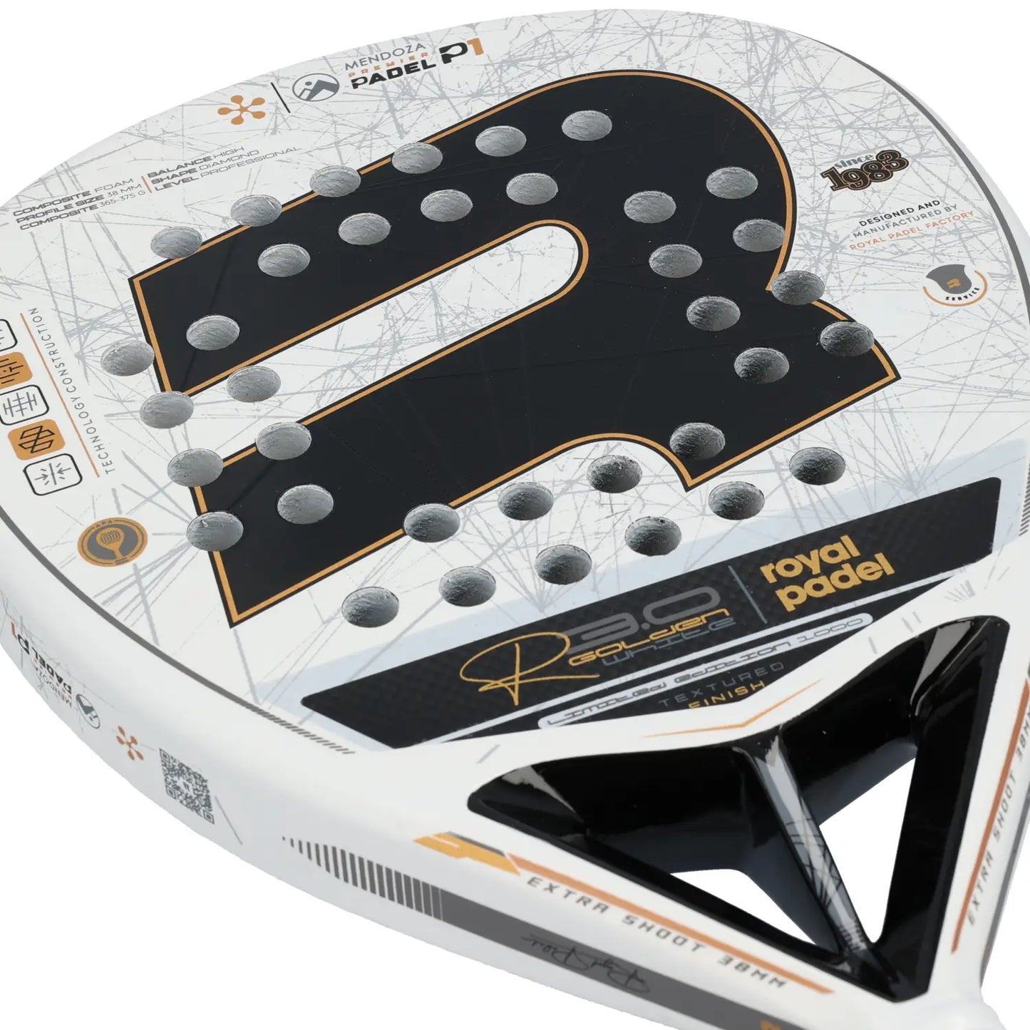 ROYAL PADEL R30 GOLDEN WHITE PREMIER MENDOZA