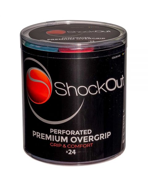 TAMBOR SHOCKOUT X24 OVERGRIPS PREMIUM MULTICOLOR PERFORADO