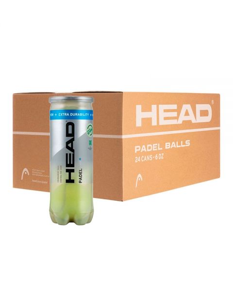 BOX OF 24 CANS OF 3 HEAD PADEL PRO BALLS +