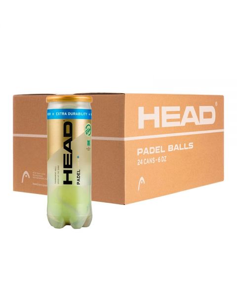 BOX OF 24 CANS OF 3 HEAD PADEL PRO S + BALLS