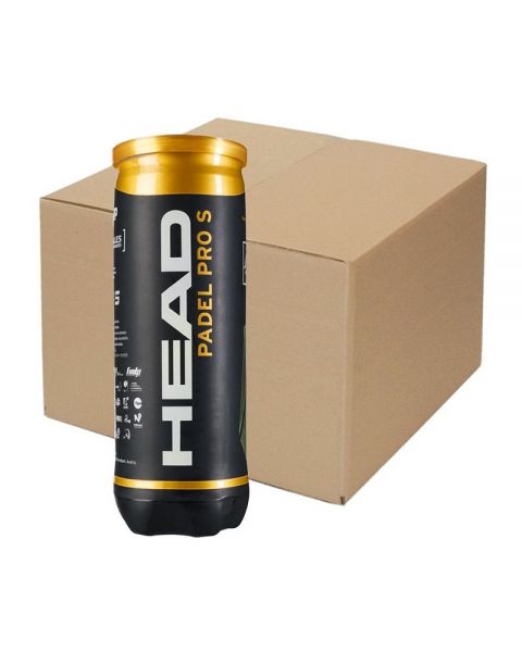 HEAD PADEL PRO S BOX OF 24 CANS OF 3 BALLS 