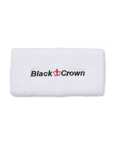 BLACK CROWN WHITE WRISTBAND 