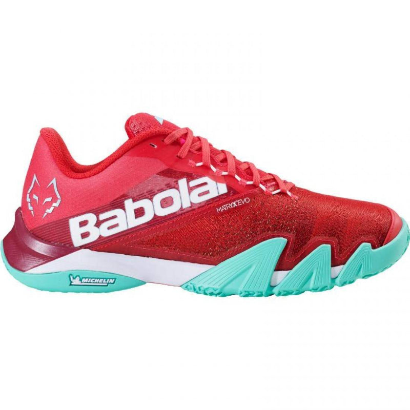 BABOLAT JET PRESSURE JUAN LEBRON RED AND GREEN